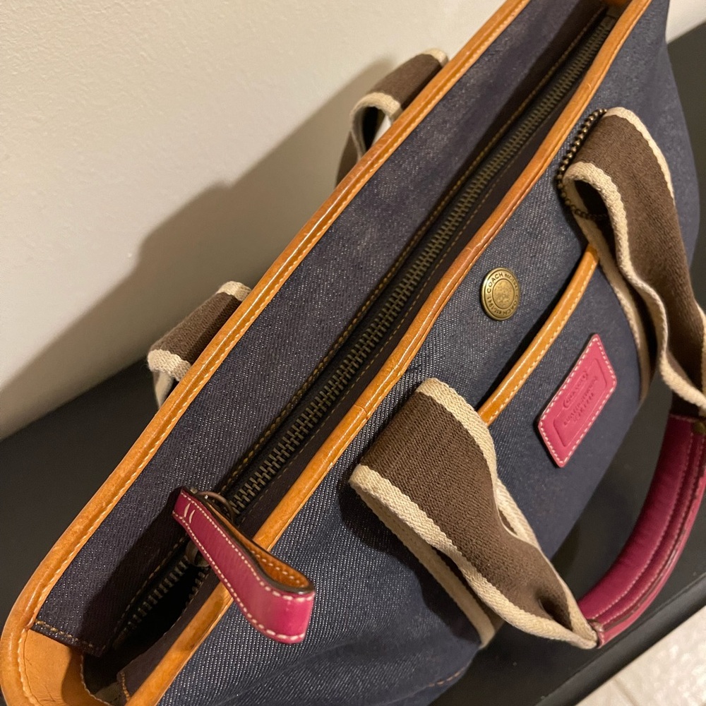 NWOT Coach Denim Hampton Bag - Picture 11 of 12